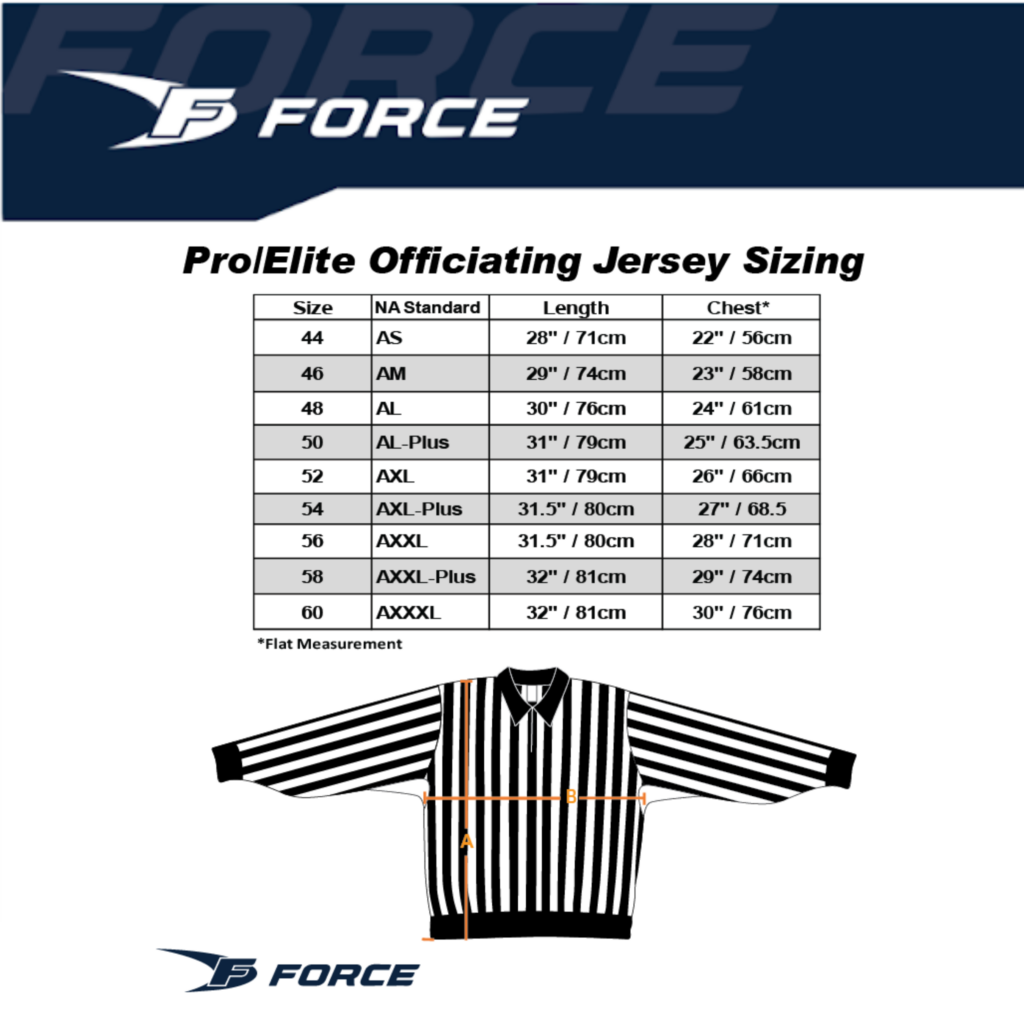 Force NL Pro Sublimated Officiating Jersey | Force Sports